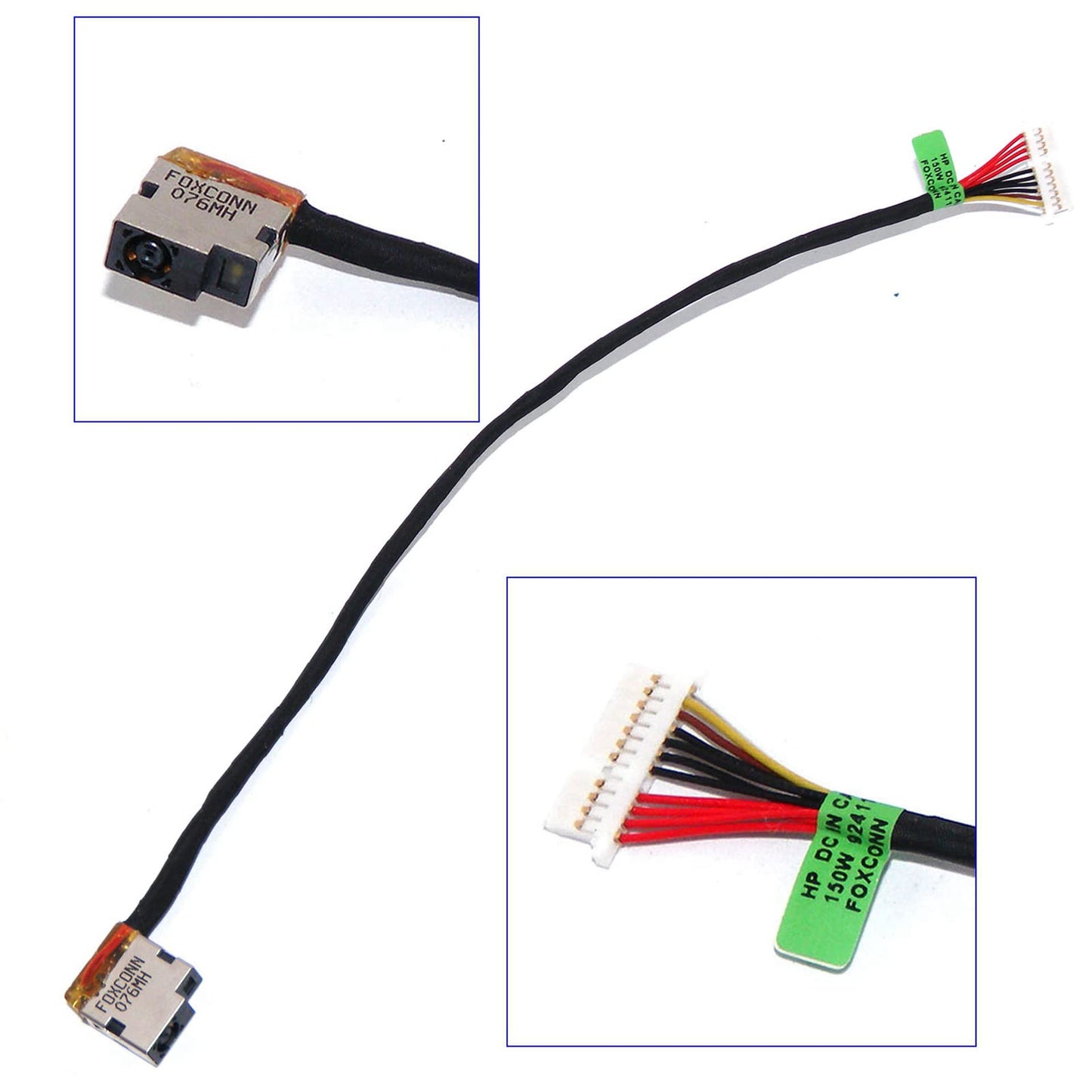 Replacement DC Power Jack Socket Charging Port Cable Harness for HP Pavilion Gaming 16-A 16-A0001TX A0067TX 16-A0004TX L72703-001 L71031-F4 L71031-Y14