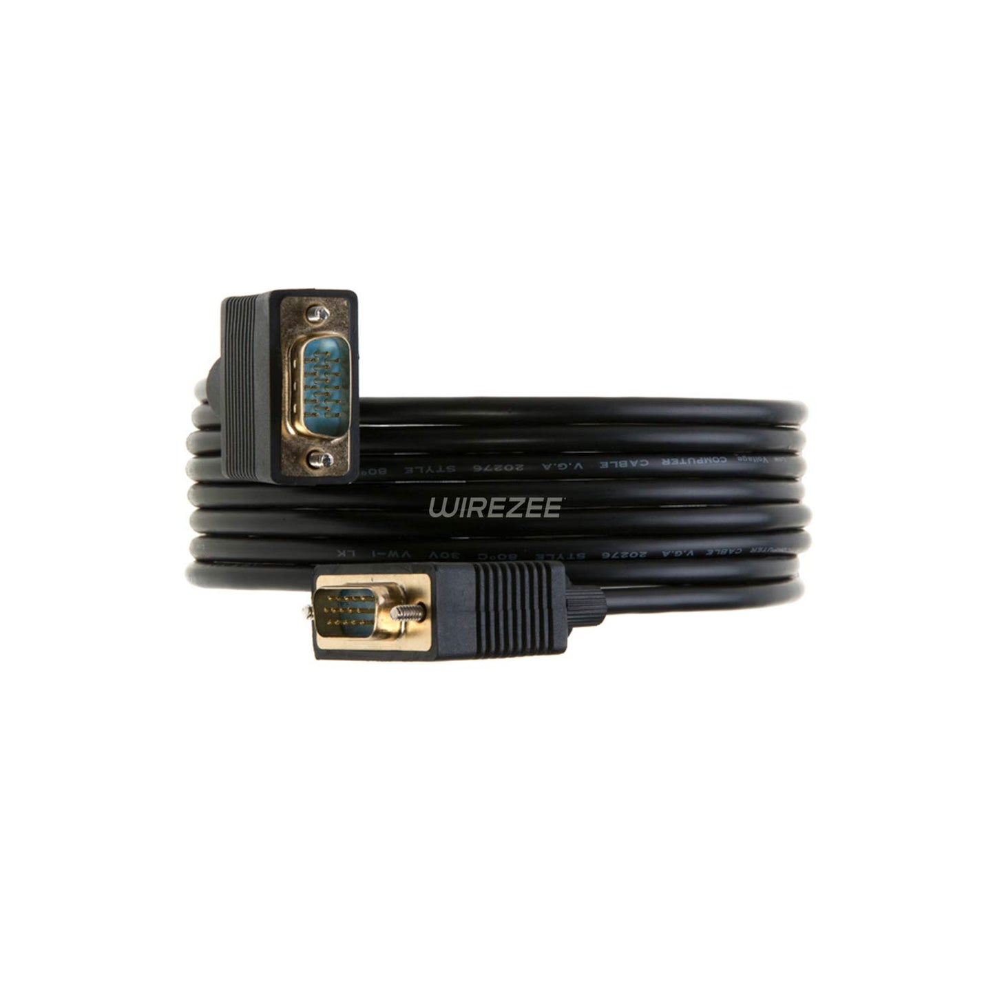 VGA Cable SVGA Super Video Cord Male 15 PIN Wire Monitor 3ft, 6ft,10ft, 15ft, 25ft, 30ft, 50ft, 100ft (15FT)