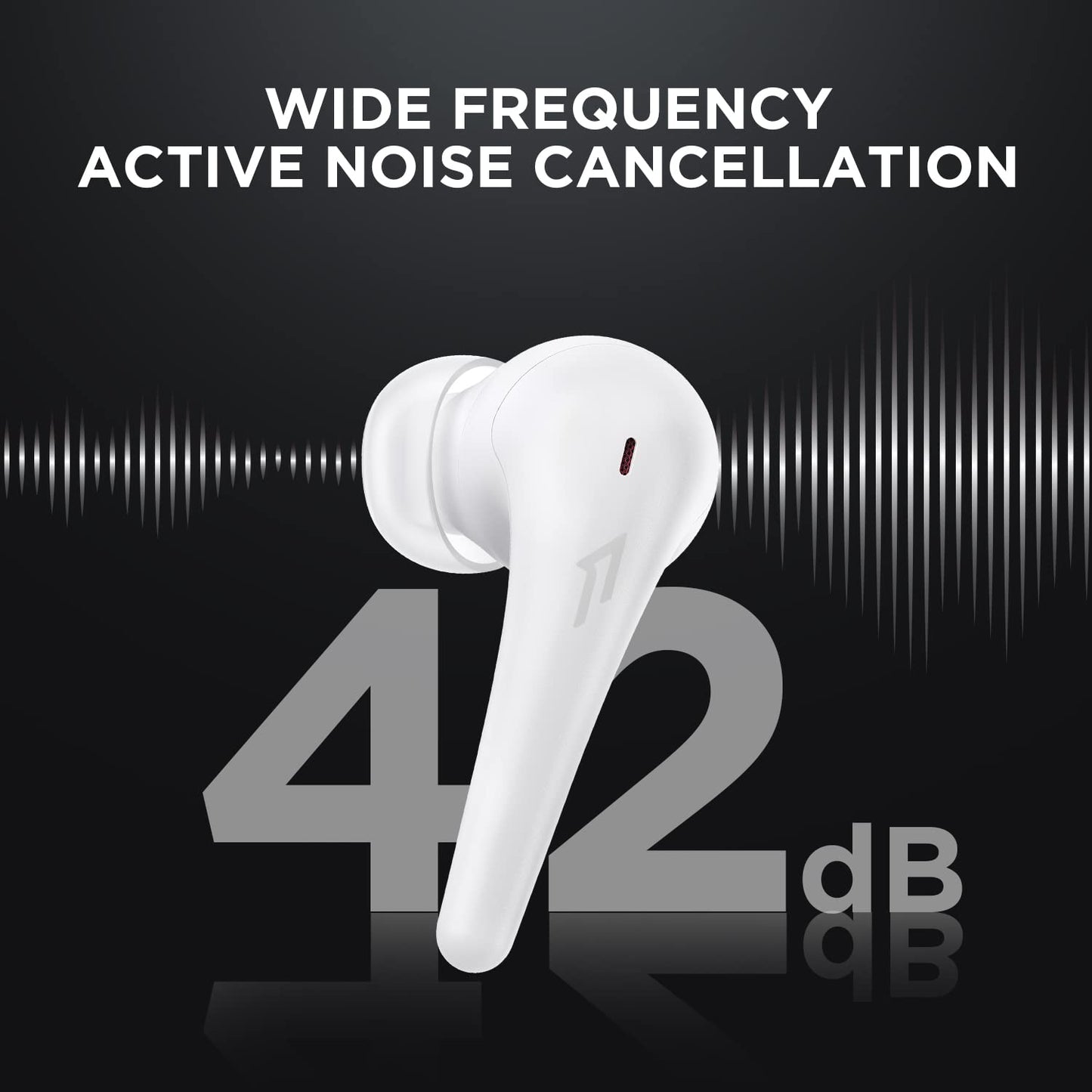 1MORE Aero Wireless Earbuds with Spatial Audio on Any Device, 42dB Adaptive Active Noise Cancellation, 10mm Driver, Customizable EQs, 6 Mics…
