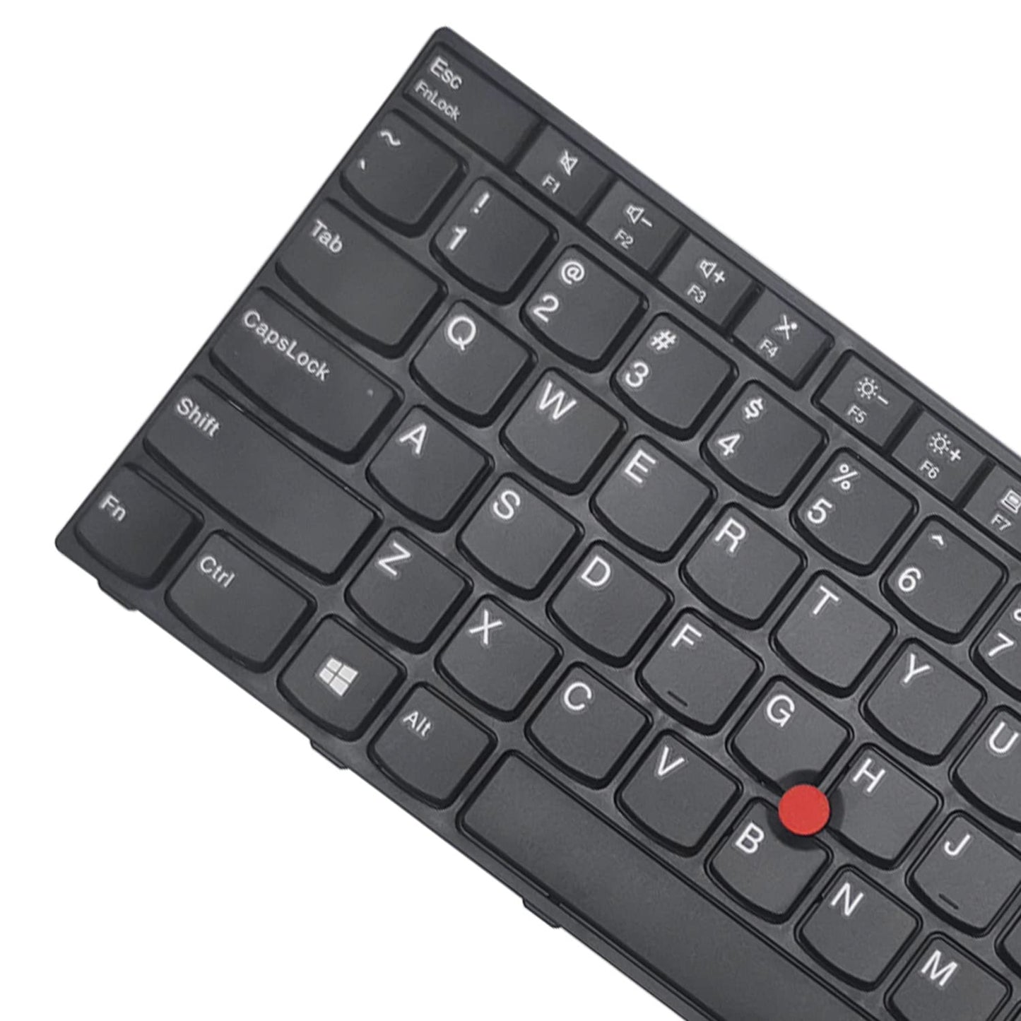 PAEBAI+ Replacement Laptop Keyboard for Lenovo ThinkPad E570 E570C E575, with Frame Pointer No Backlight US Layout