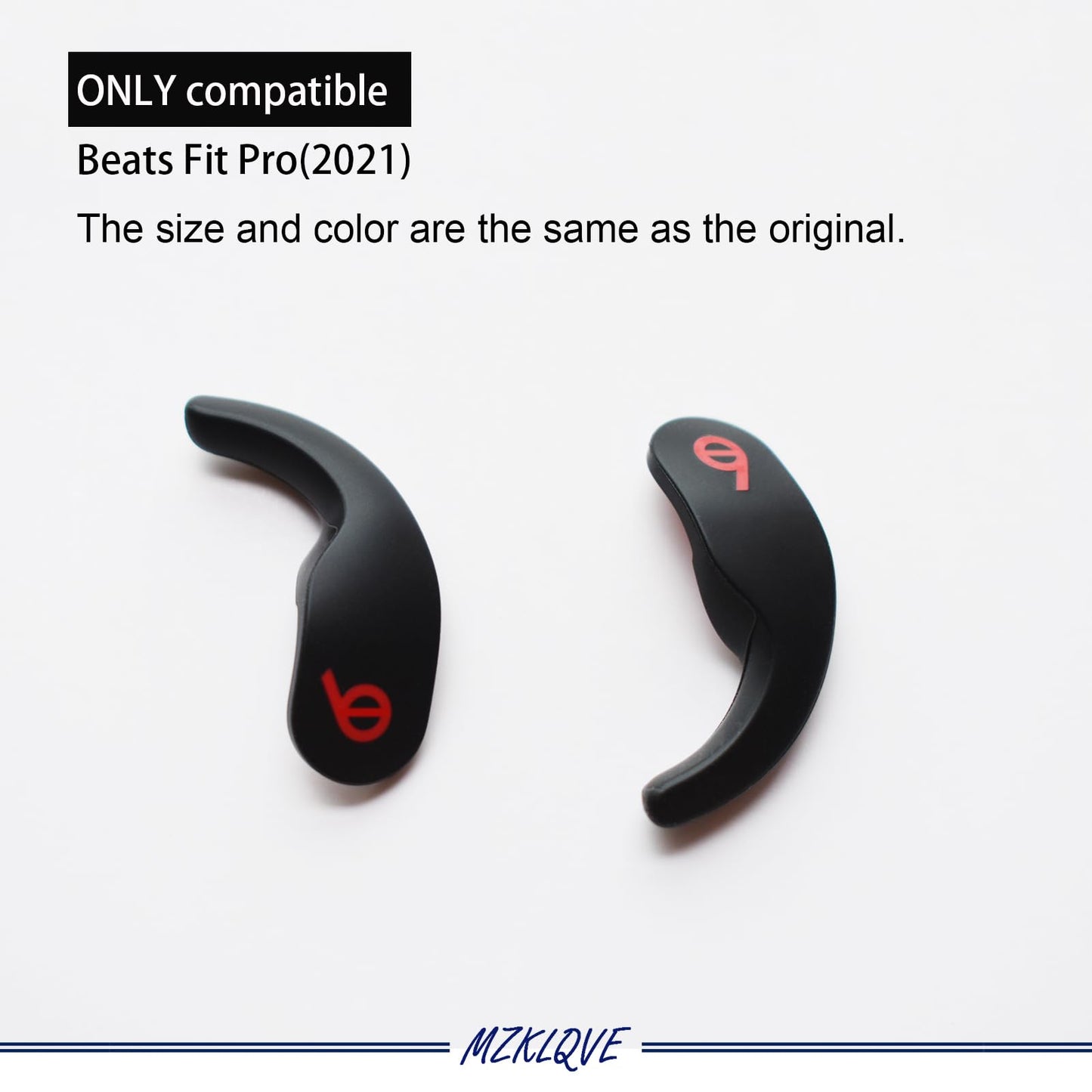 1 Pair Fit Pro Ear Hooks, Replacement for Beats Fit Pro True Wireless Headphones (Left & Right) (Black)