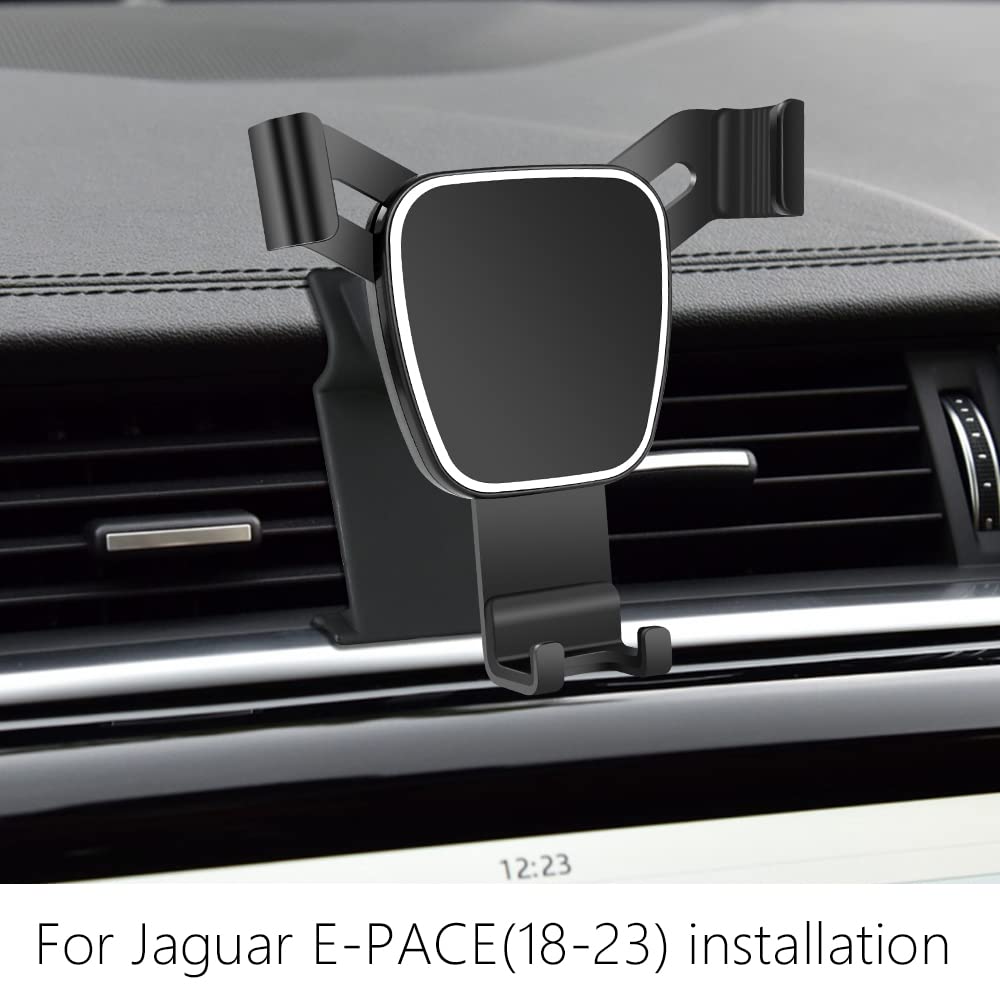LUNQIN Car Phone Holder for Jaguar E-PACE 2018-2024 E PACE Auto Accessories Navigation Bracket Interior Decoration Mobile Cell Phone Mount