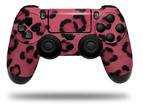 WraptorSkinz Decal Vinyl Skin Compatible with Sony PlayStation 4 Controller Leopard Skin Pink (Controller NOT Included)