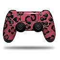 WraptorSkinz Decal Vinyl Skin Compatible with Sony PlayStation 4 Controller Leopard Skin Pink (Controller NOT Included)