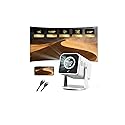 Mini Room Projector, Projector for Bedroom(Built-in Speaker, With HDMI Cable), 200-inch Large Screen, Ntive 1080P Projector, Compatible With 4K