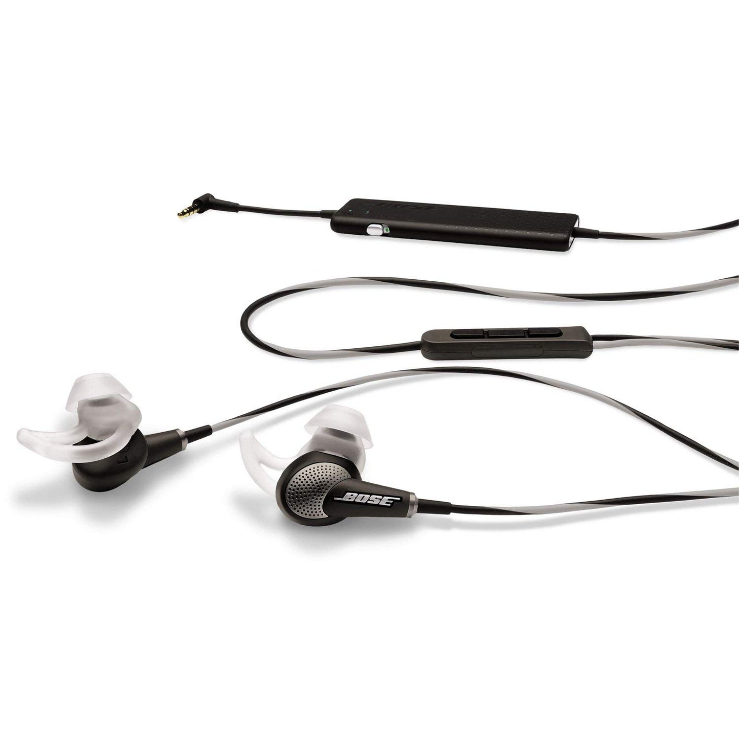 Bose QuietComfort 20i Acoustic Noise Cancelling Headphones, Black/White (Renewed)