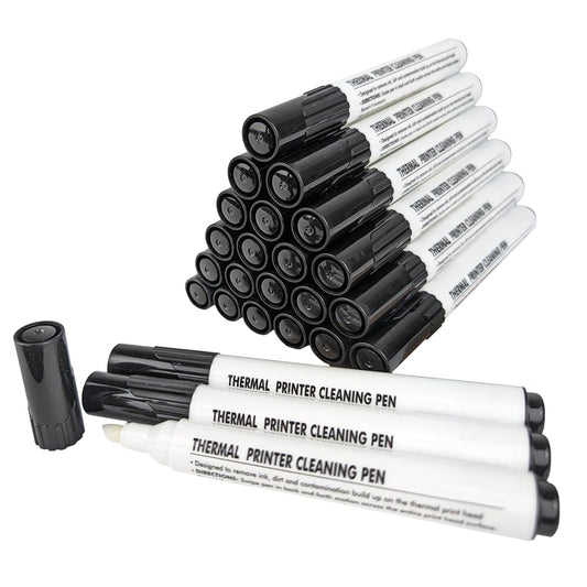 Thermal Printer Cleaning Pen - 24 Pack - Sticky Thermal Printer Cleaning Pen - Comparable to: 105950-035 - Clean Thermal Printheads, Improve Printer