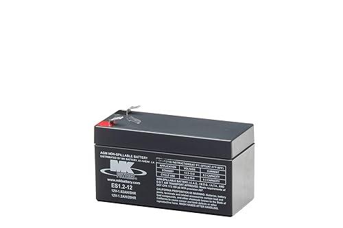 MK Battery ES1.2-12 Maintenance-Free Rechargeable Sealed Lead-Acid Battery