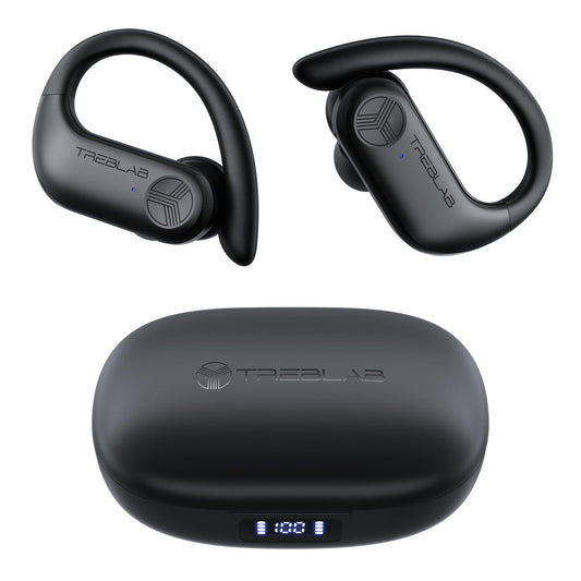 TREBLAB X3-Pro Earbuds Wireless Bluetooth, Earhook 9H Powerbank (Renewed)