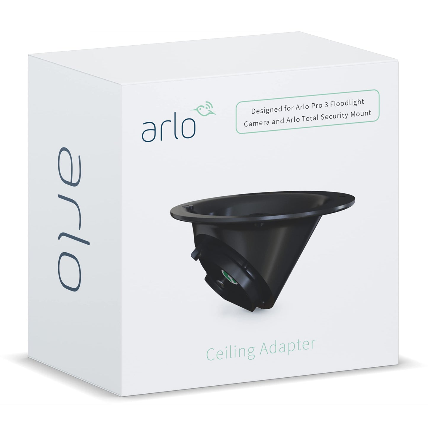 Arlo Certified Accessory - Ceiling Adapter - Mount Under an Eave or from a Ceiling, Compatible with Arlo Pro 3 Floodlight or Total Security Mount