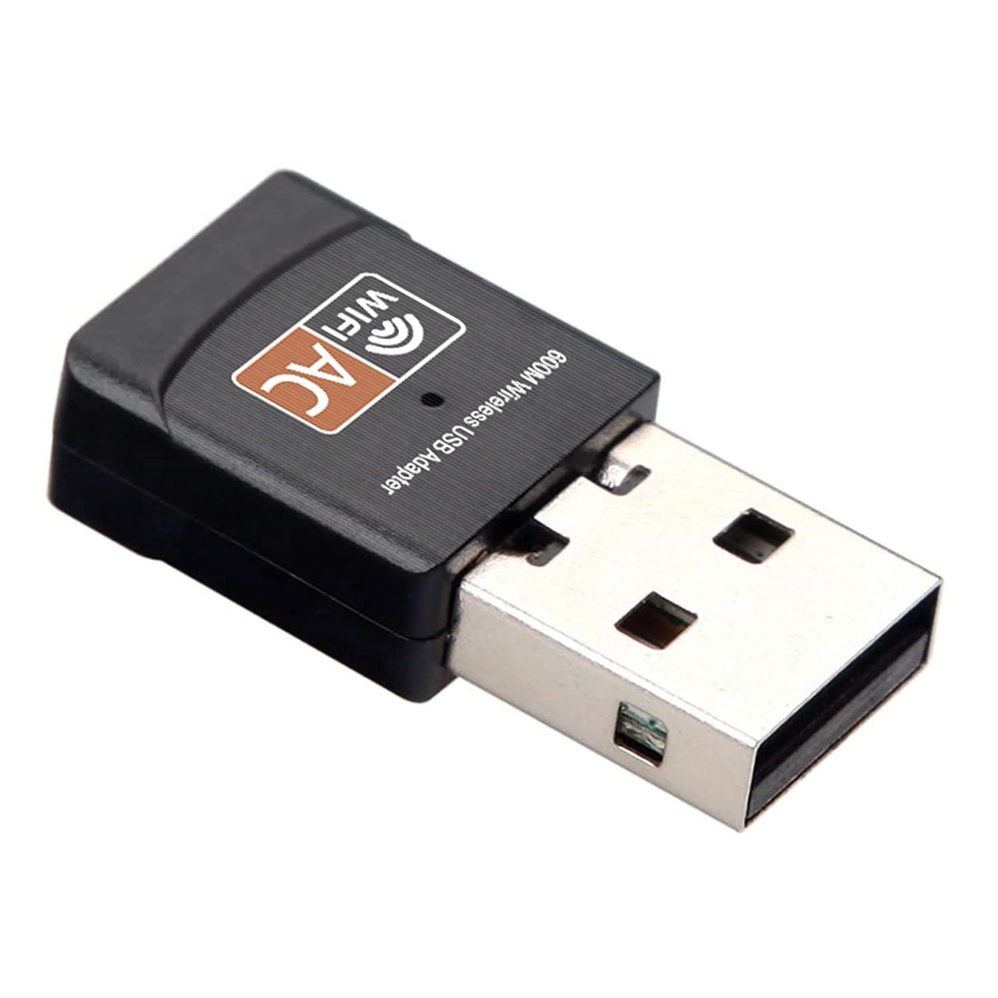 600Mbps 802.11ac Wireless USB WiFi Dongle Wi-Fi 5 Dual Band 2.4/5GHz Network Adapter Dongle for Desktop Laptop Support Windows 10/8/7/XP, MAC OS,Linux