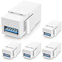 URWOOW USB 3.0 Keystone Jack Inserts (5 Pack)