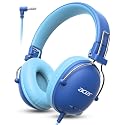 Acer Kids Headphones for School, 74/85dB Safe Volume, Kids Headphones with Cord, 3.5mm Jack, Stereo Sound Wired On-Ear Headphones for Airplane Travel