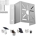cammount Exterior Wall Corner Mount Bracket Stainless Steel for Surveillance Systems, Corner Mount Holder for Security Cameras Installing to Reach A