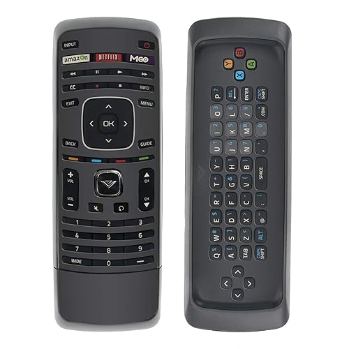 AULCMEET XRT302 Replace Remote Control with QWERTY Keyboard Compatible with VIZIO Smart LCD LED TV E601i-A3 E701i-A3 E650i-A2 M420KD M650VSE M550VSE
