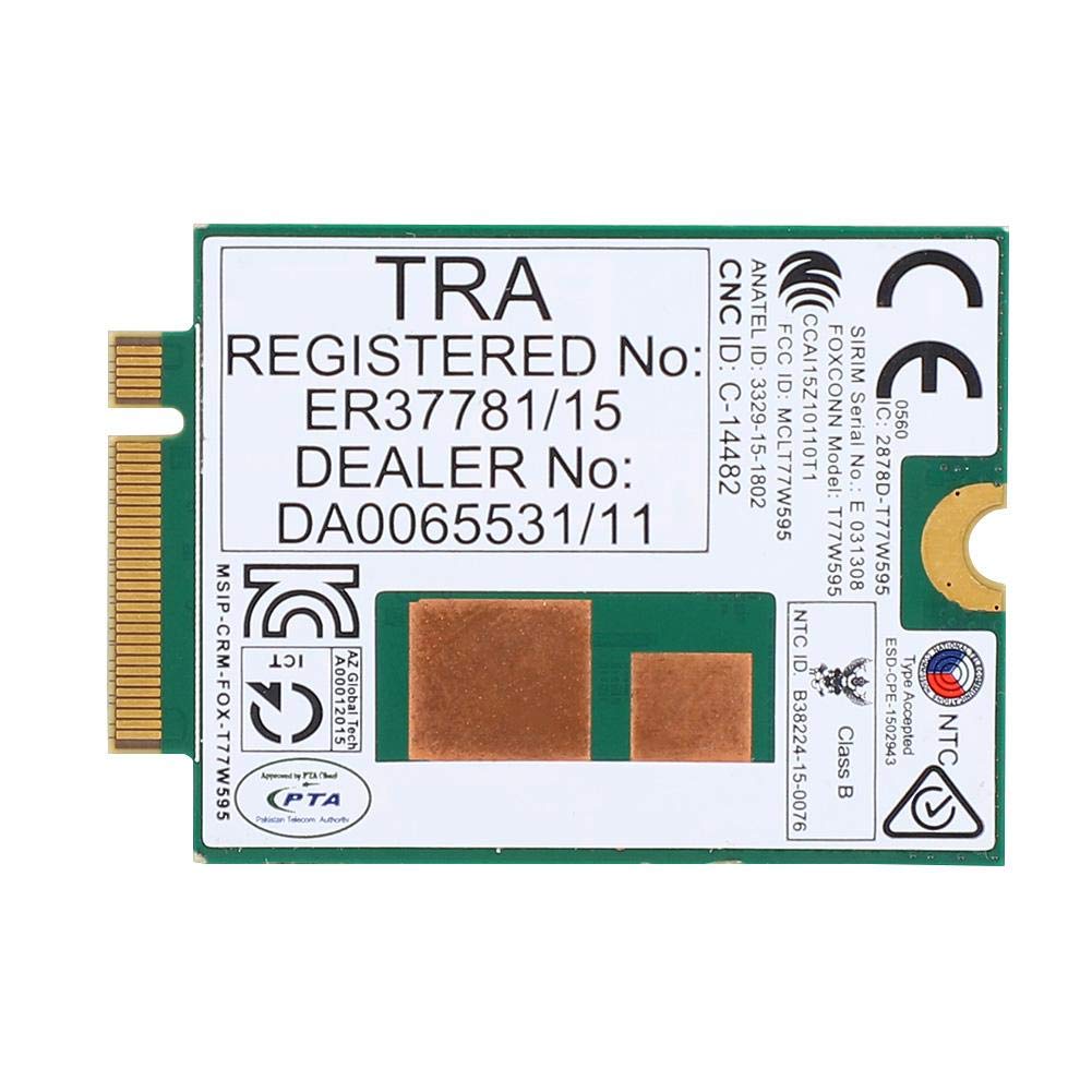 M.2 PCIe Card Laptop Network Adapter T77W595 4G Modem Module LT4120 796928-001 for Probook/EliteBook 820 840 850 G2 G3, 150 Mbps
