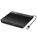 Rioddas External CD/DVD Drive for Laptop, USB 3.0 CD DVD Player Portable +/-RW Burner CD ROM Reader Writer Disk Duplicator Compatible with Laptop