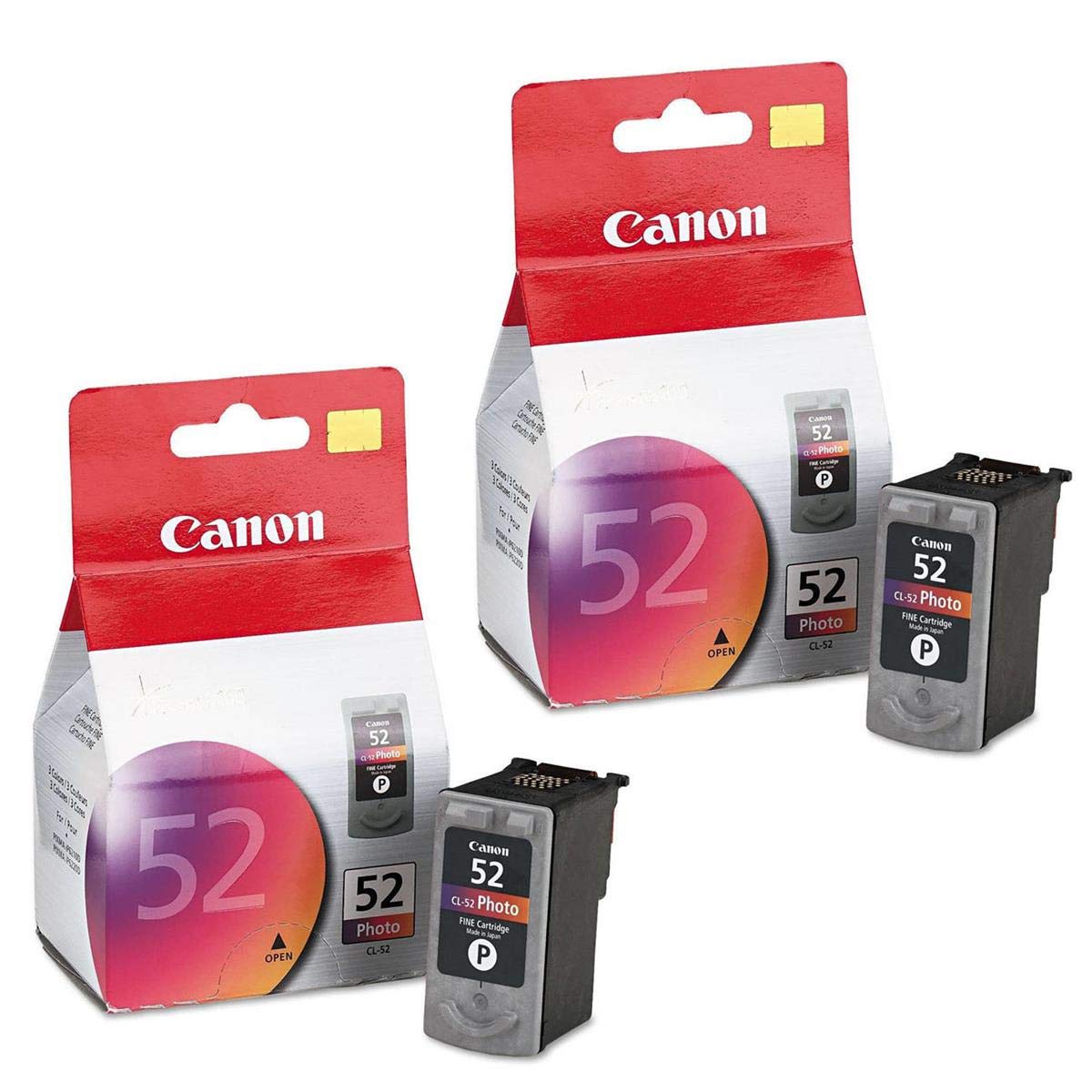 Canon 2 Pack CL-52 Fine Photo Color Ink Cartridge for the Pixma iP6310D, iP6220D, iP6210D