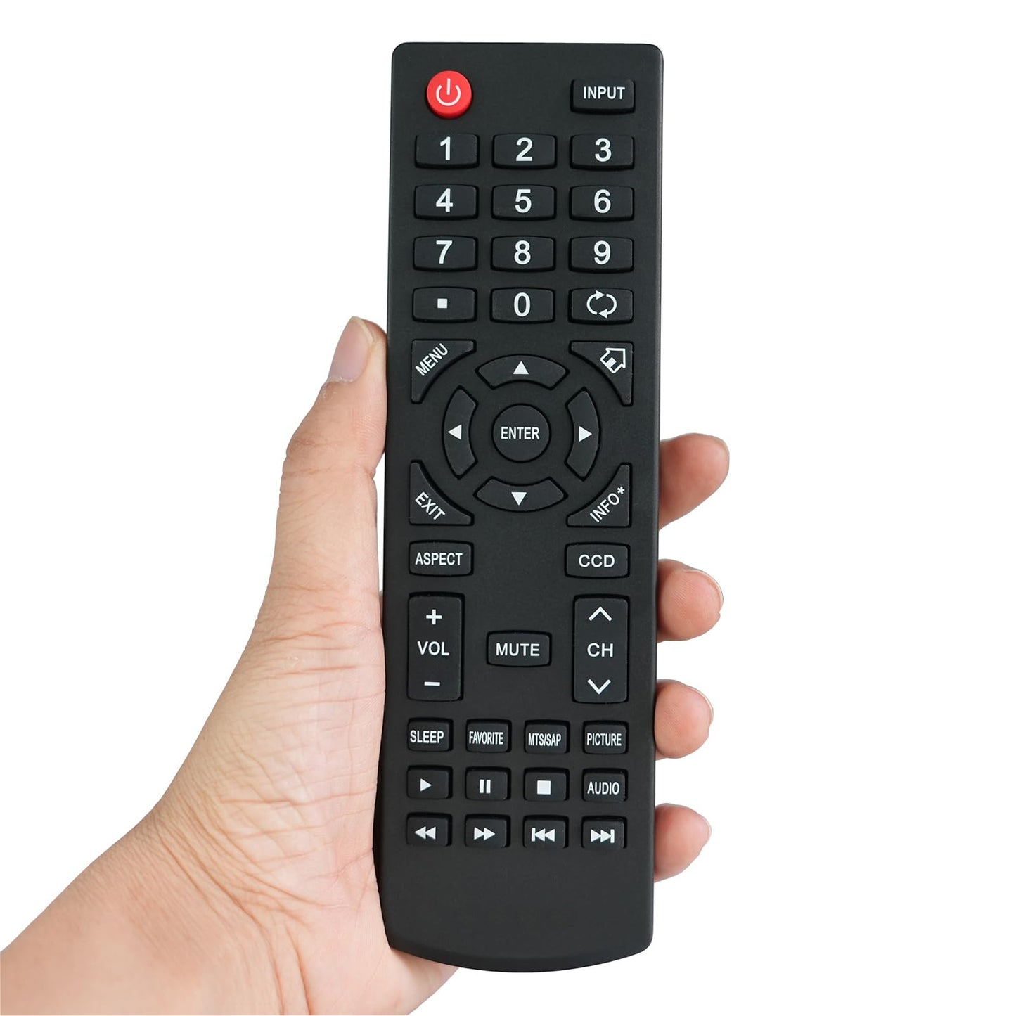 Replacement Remote Control Fit for Dynex DX-46L150A11 DX-LCD37-09 DX-LCD32 DX-26LD150A11B DX-32LD150A11D DX-40L150A11 LCD LED HDTV TV