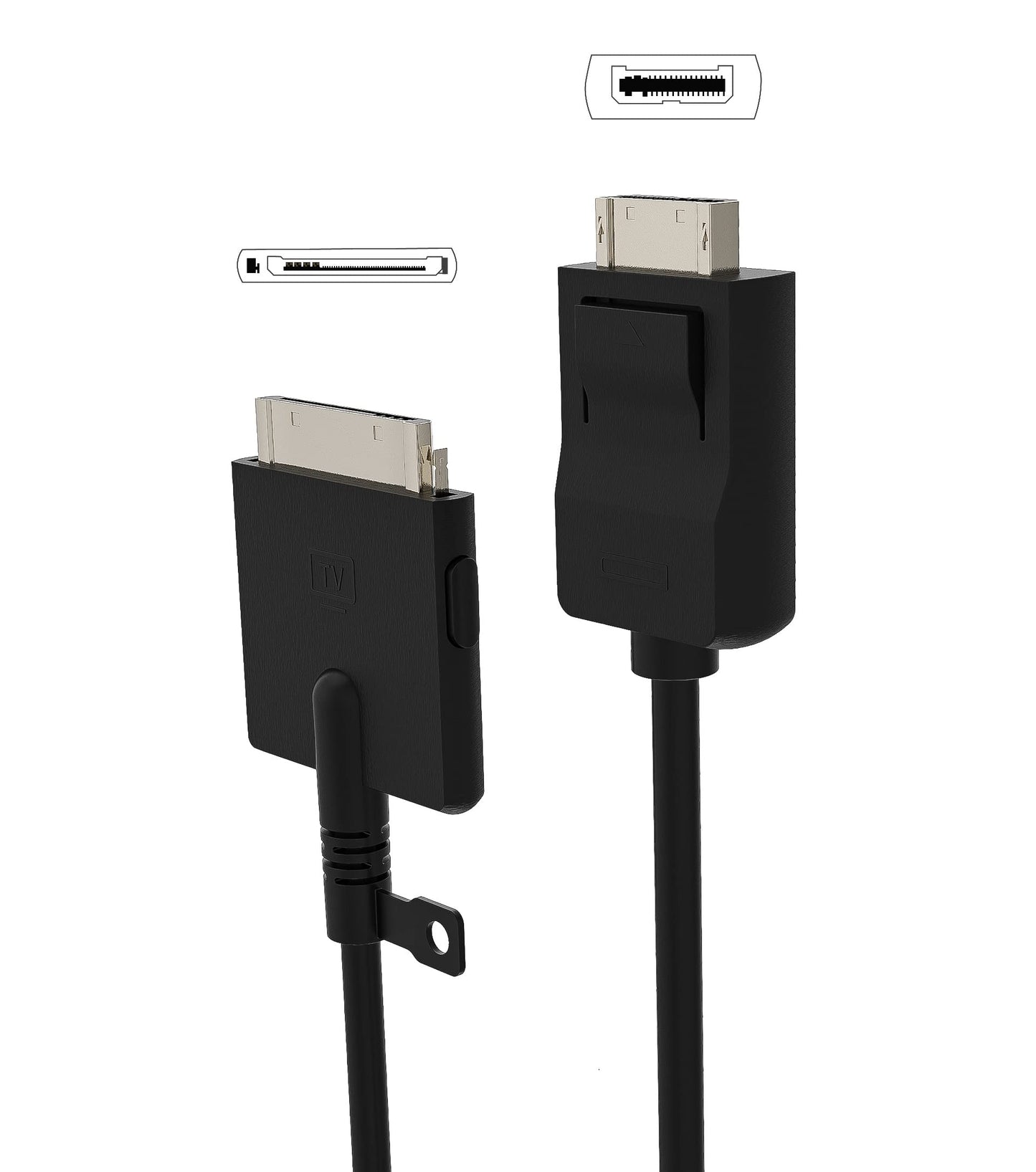 One Invisible Connection Cable BN39-02687A for TV Neo QLED 8K Smart TV Model QN95A, QN700A, QN800A, QN900A, 1FT(30CM), Black, NOT fit TV Frame TV
