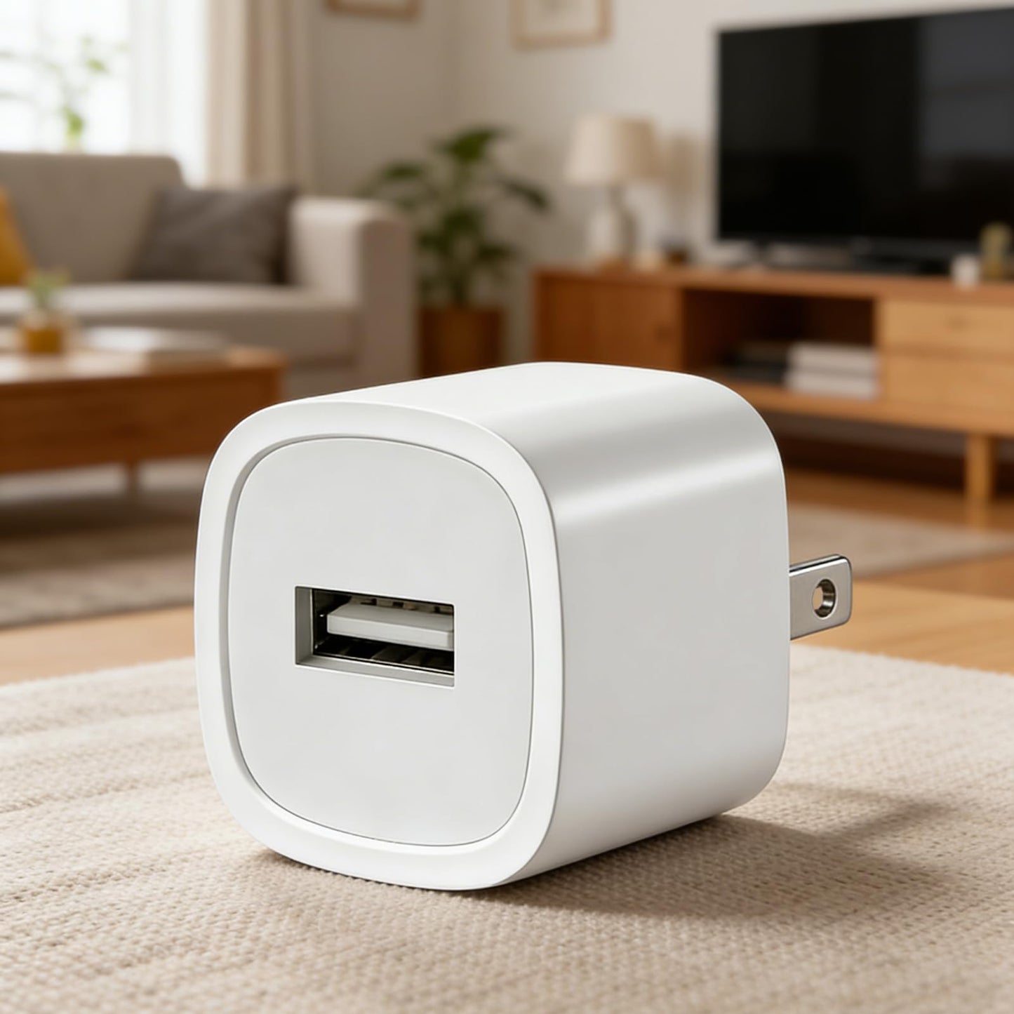 5W USB Wall Charger Block Compatible with Apple Watch 11/10/9/8/7/6/5/SE 3/SE 2/Ultra 3/Ultra 2/Ultra, iWatch Series, White, 1 Pack, No Cable