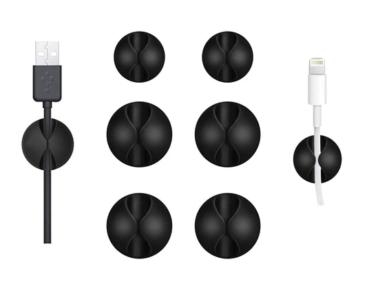Good AZ Store Cable Wire Cord Clips Organizer Holder Self-Adhesive Cord Management System for Charging USB Network Headphone Cables for Car Desk