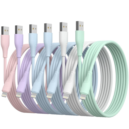 6Pack(3/3/6/6/6/10 FT) Original [Apple MFi Certified] iPhone Charger Fast Charging Lightning Cable iPhone Charger Cord Compatible with iPhone…