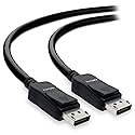 AmSecu Display Cable to Display Cable 1.2, Long 25ft Cable for Computer Monitor with Latch & Release Button, Up to 4K @ 60hz, 1440p @ 144Hz, 1080p @