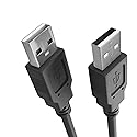 Cmple USB 2.0 Male to Male Cable High-Speed USB 2.0 A to A Extension Cable for Data Transfer - 10 Feet, Black