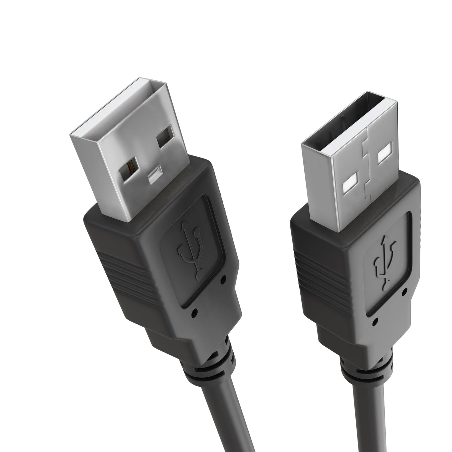 Cmple USB 2.0 Male to Male Cable High-Speed USB 2.0 A to A Extension Cable for Data Transfer - 10 Feet, Black