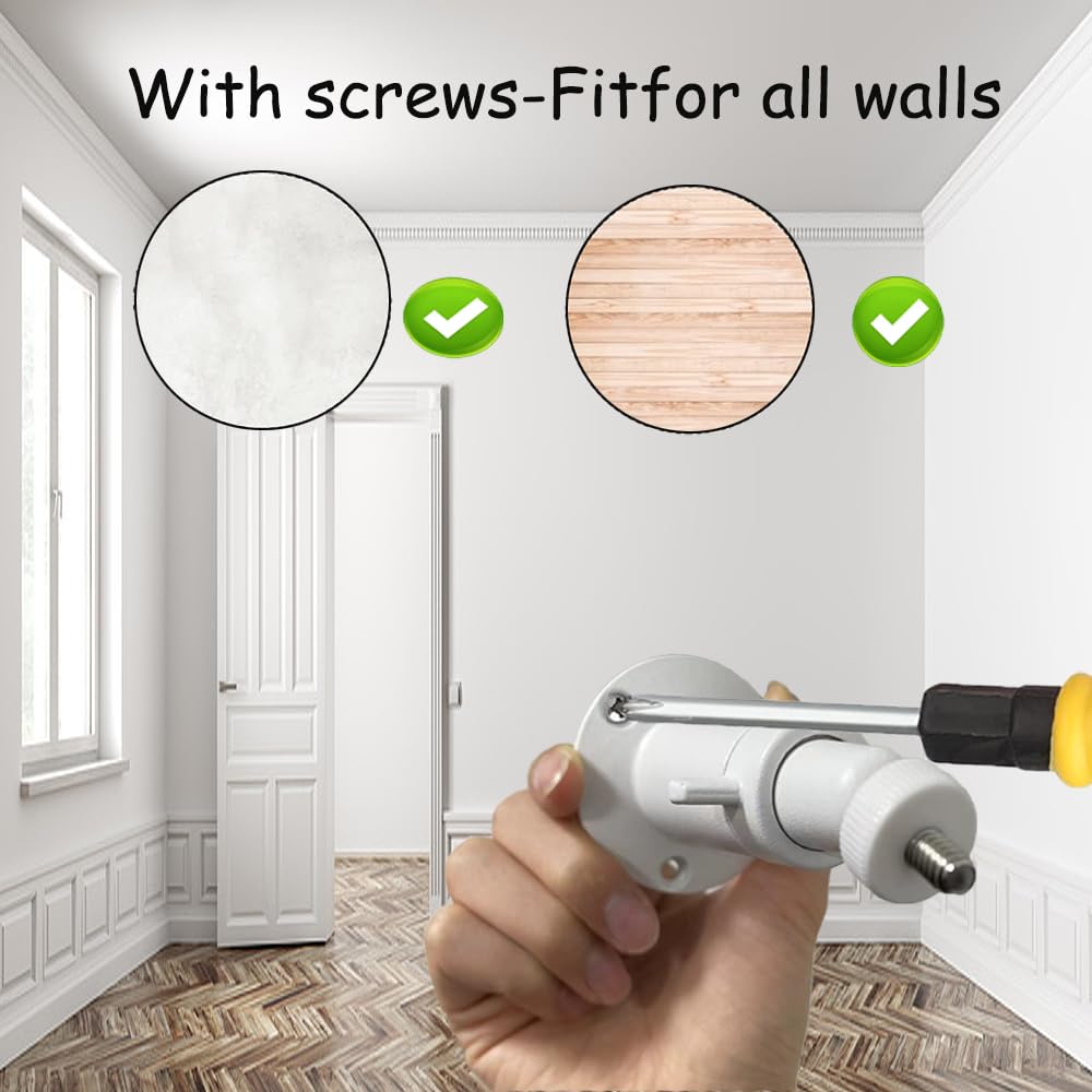 Adjustable Metal Wall Mount Compatible with Arlo, Arlo Pro 2/3/4/5/Ultra/Ultra 2, Ring Stick Up Cam, Ring Indoor Cam(1st Gen), Wyze Cam V3, 360 Degree