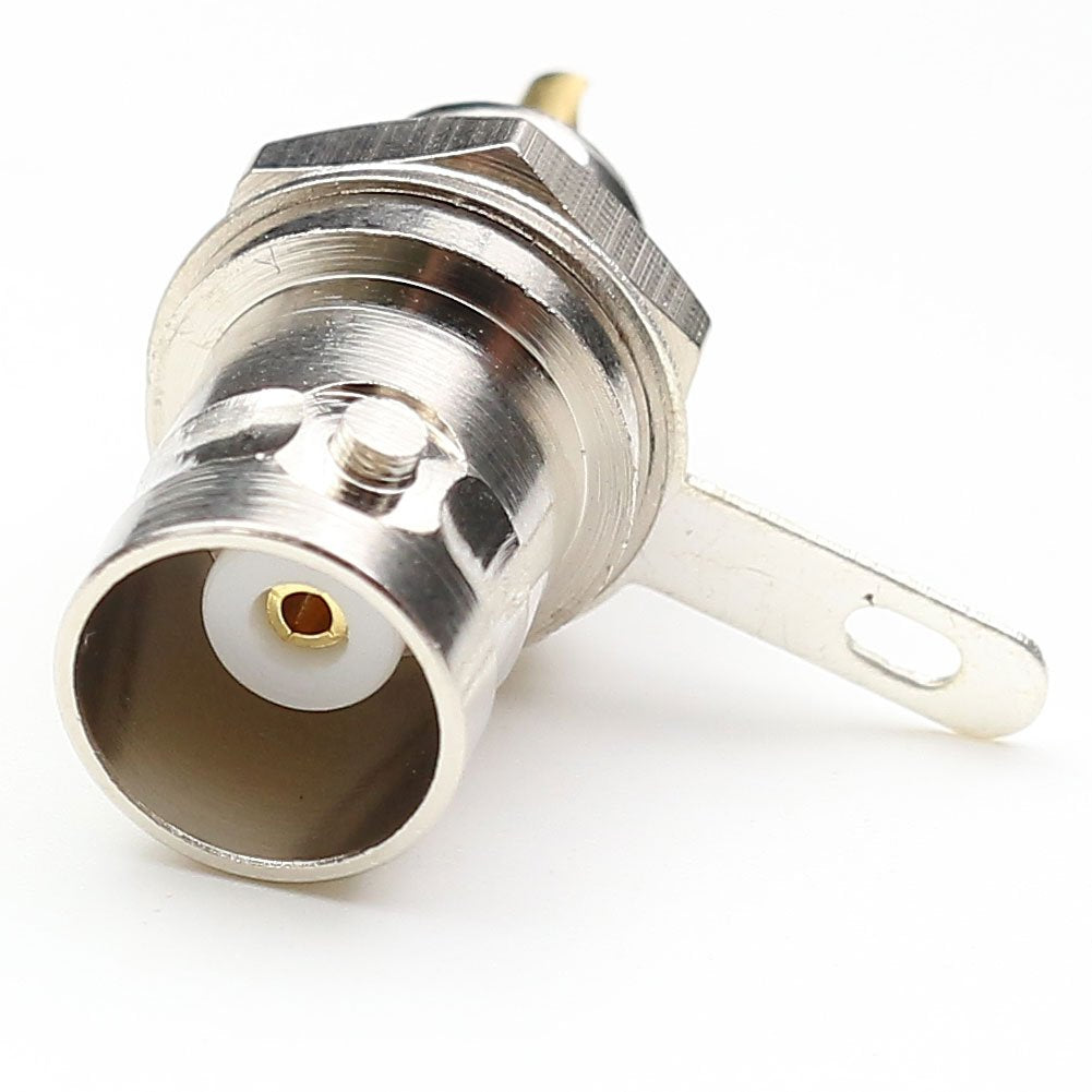 ANHAN BNC Female Panel Mount Connectors with Nut BNC Female Bulkhead Adapters RF Coaxial Adapter 5Pack