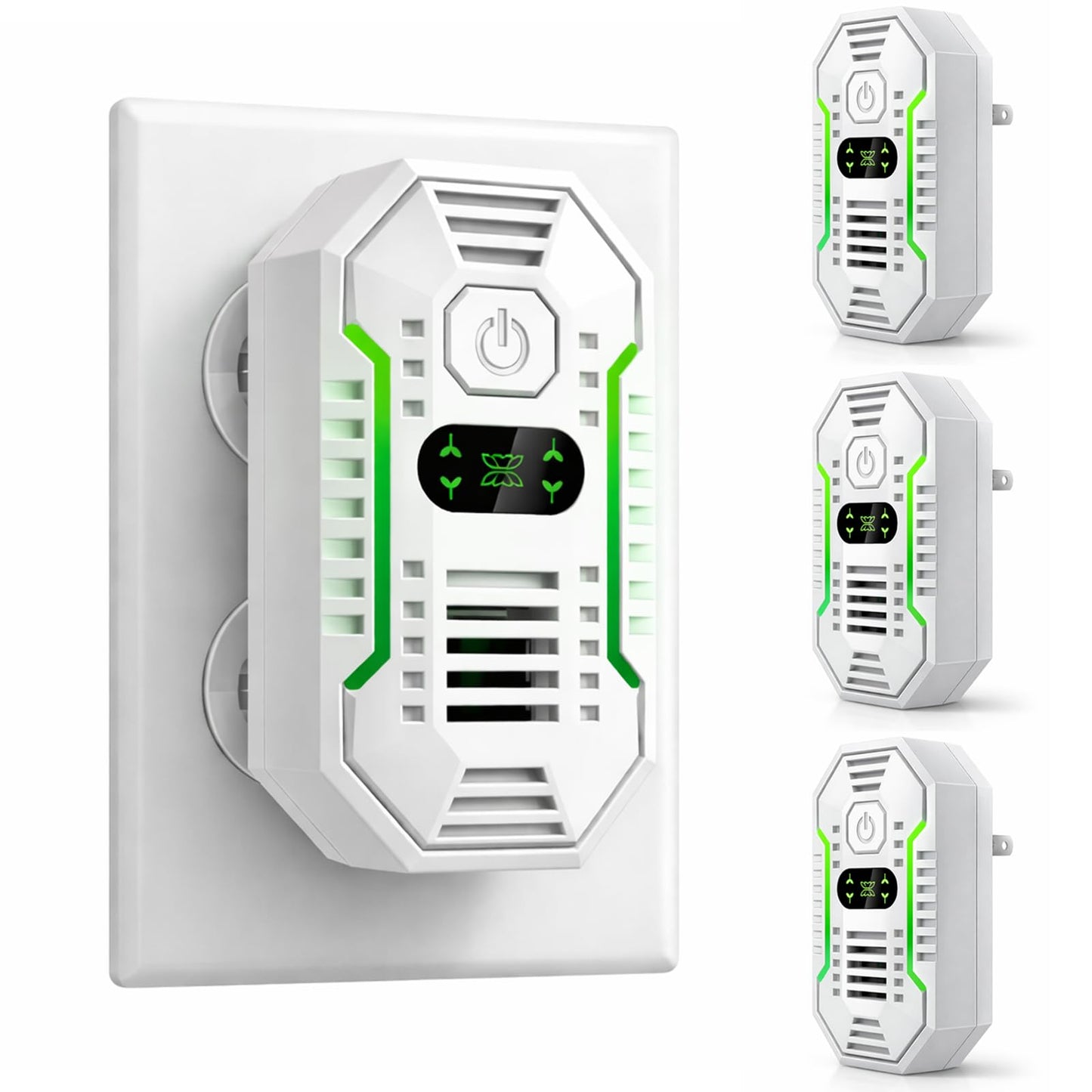 Cappsu Air Ionizers for Home 4-Pack, Filterless Negative Ion Generator