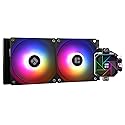 Aqua Elite 240 V3 Liquid CPU Cooler, AIO Pump Head Speed up to 3300RPM, TL-C12B-S V2×2 PWM Fans,for AMD/AM4/AM5, Intel LGA1150/1151/1200/2011/1700