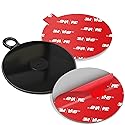 pop-tech Dashboard Adhesive Pad for Suction Cups: 75mm Car Dash Sticky Pad Mounting - Phone Holder Disk Replacement with 70mm Heat Resistant High Bond