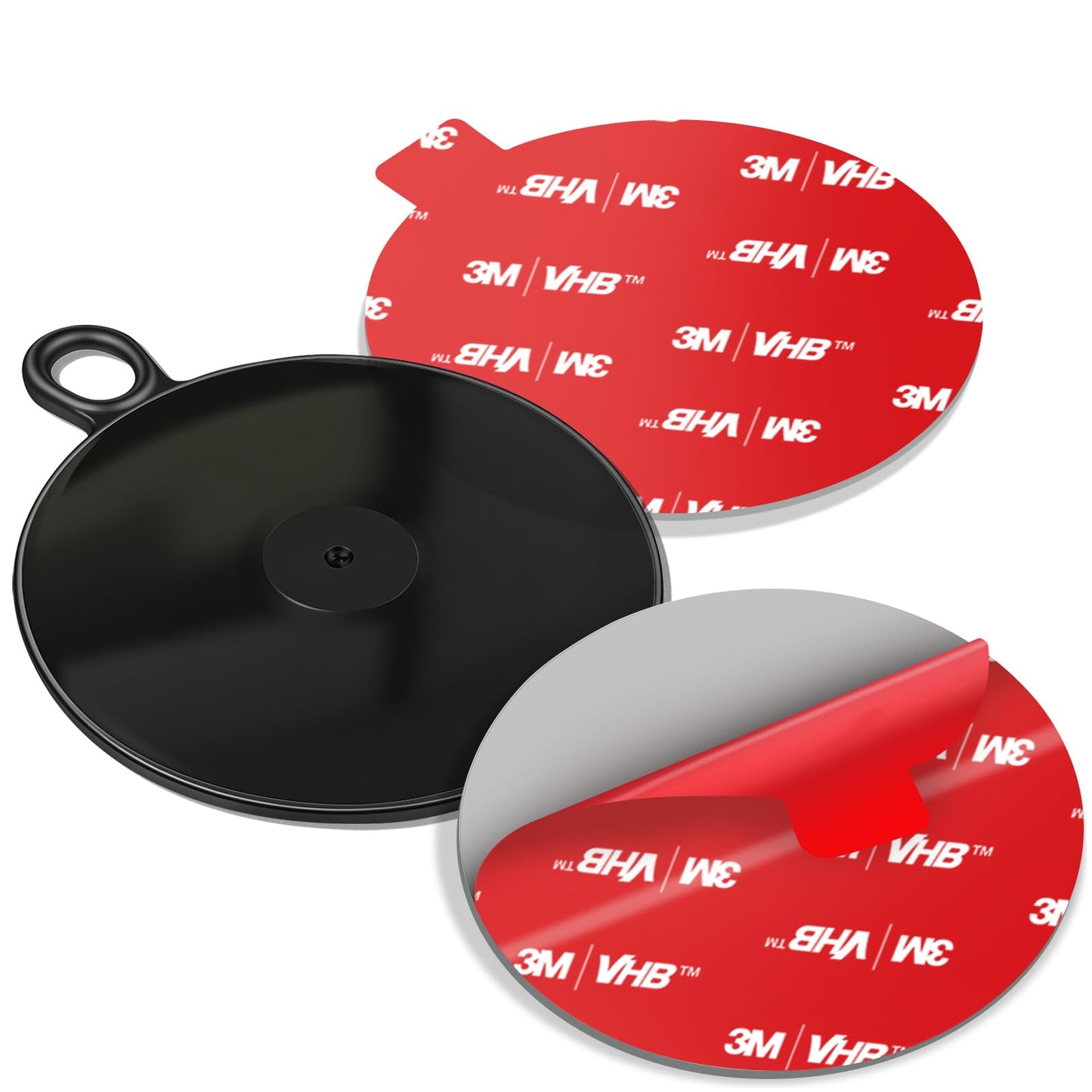 pop-tech Dashboard Adhesive Pad for Suction Cups: 75mm Car Dash Sticky Pad Mounting - Phone Holder Disk Replacement with 70mm Heat Resistant High Bond