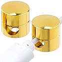 SmallCat 2pcs Desk Cable Anchors, Adjustable Metal Cord Organizers with Adhesive Dots, Cable Management Clips for Office Home Nightstand Desktop Wall