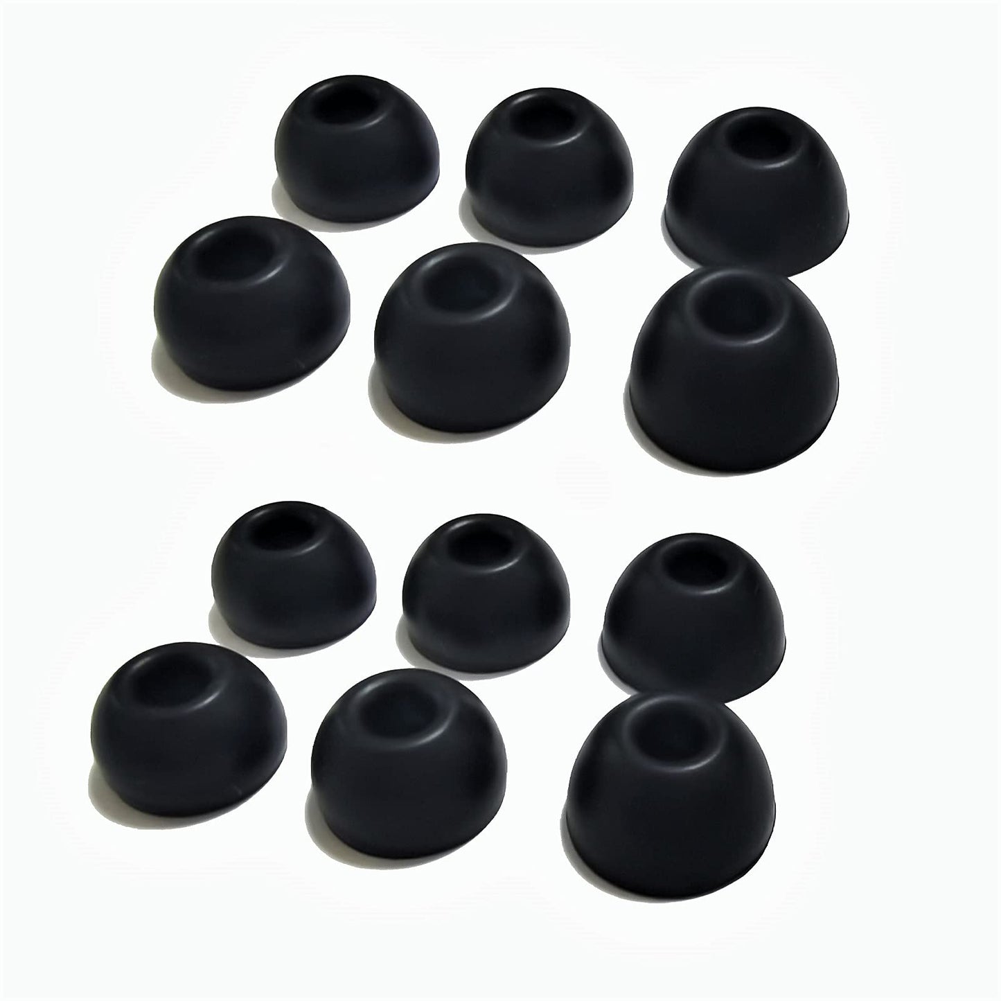 Luckvan Silicone Ear Tips for Beats Fit Pro/Beats Studio Buds Tips Replacement Ear Tips for Beats Earbuds 6 Pairs LMS (Black)
