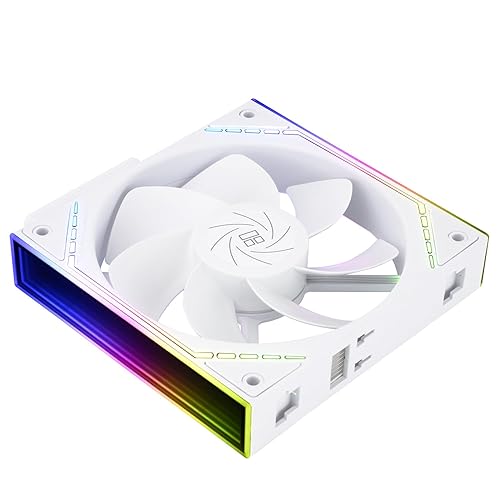 Thermalright TL-M12QRW Case Fan-120mm Quiet,Wireless Splicing Building Block CPU Fan Reverse,Infinity Mirror ARGB Lighting Effects,New Power Chip
