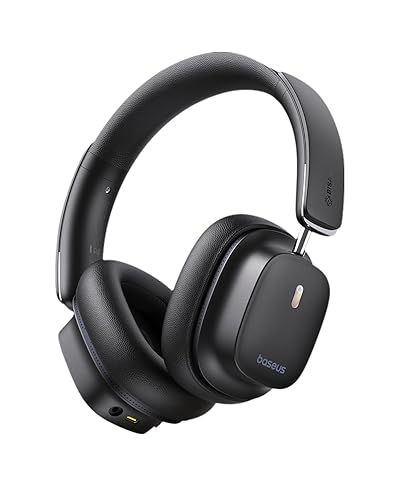 Baseus Bowie 30 Max Active Noise Cancelling Headphones, Head Tracking Spatial Audio, LDAC Hi-Res Wireless Sound, 65H Playtime, Comfort Fit, Clear…