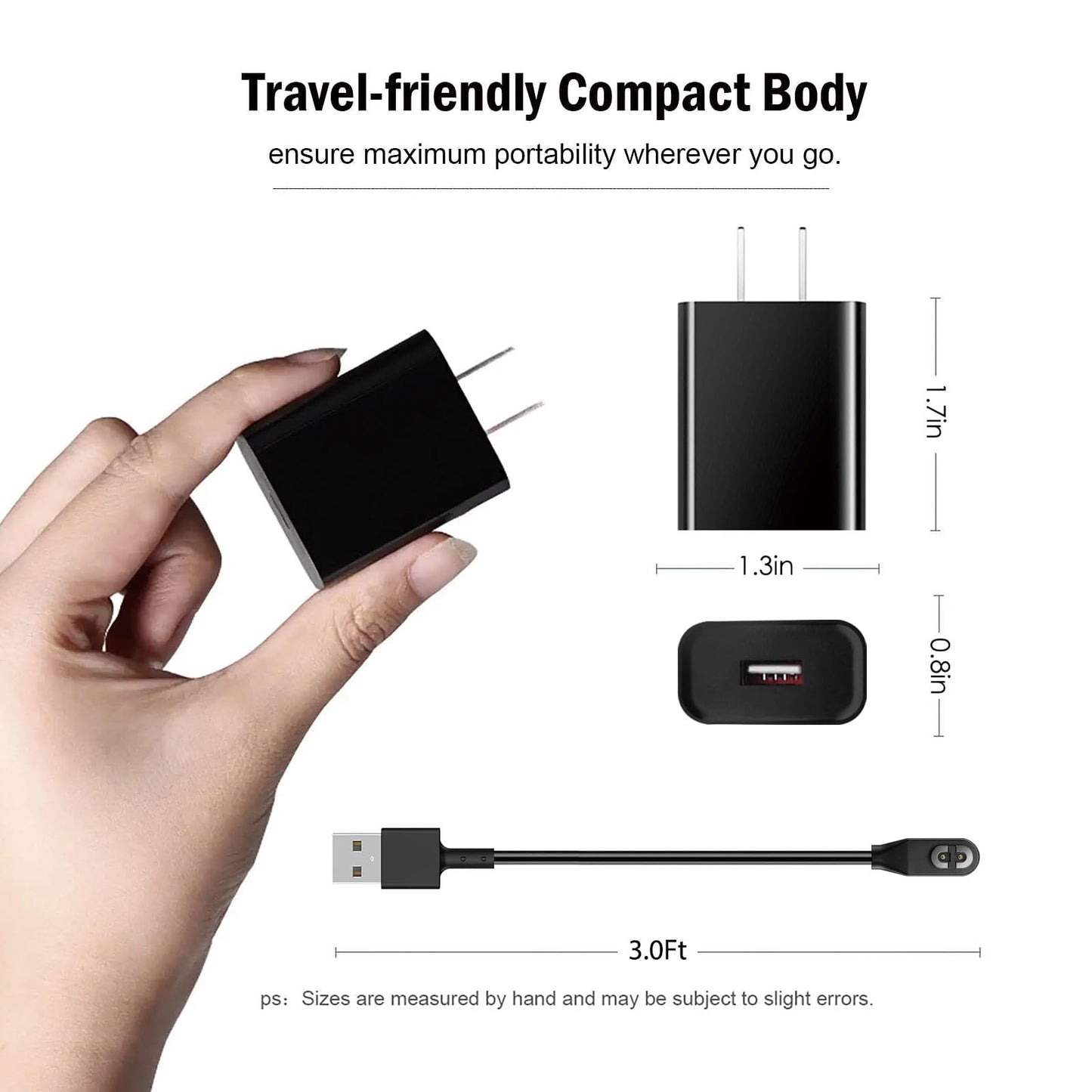 Fast Wall Charger for AfterShokz Aeropex AS800 Shokz, OpenRun Pro/OpenRun/OpenRun Mini/OpenComm ASC100SG, USB Charging Cord for AfterShokz Aeropex