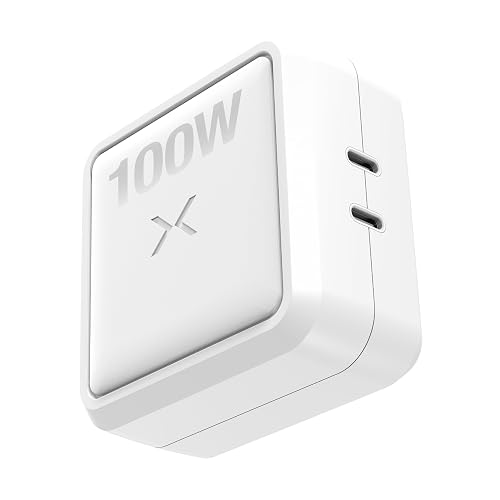 NOCO XGrid X100: 100W USB-C Charger - Dual Port GaN Power Adapter with PD 3.0, QC 4.0+, and PPS - Fast Charging with Smart Power Distribution