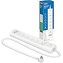 Tapo Smart Wi-Fi Power Strip - Matter Compatible, Energy Monitoring, Surge Protection, 6 Individually Controlled Outlets & 3 USB Ports, Works