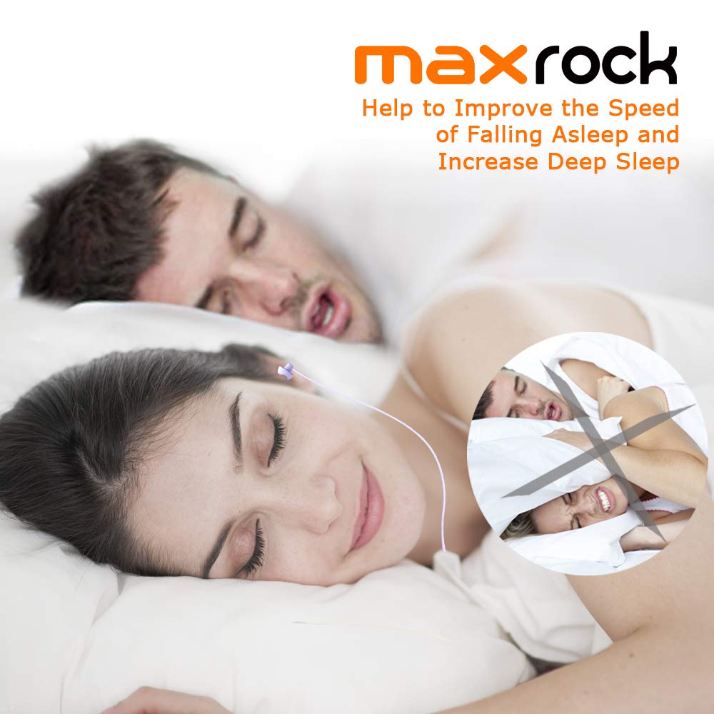 MAXROCK (TM Total Soft Silicon Headphones with Mic Sleep Travel Choice for Cellphones Tablets and 3.5mm Jack (Violet)