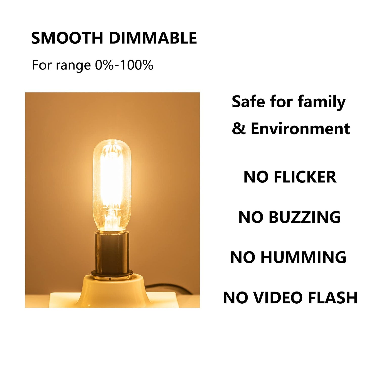SHUWDKAR E14 LED Bulb Dimmable 40 Watt Equivalent 3000K European Base