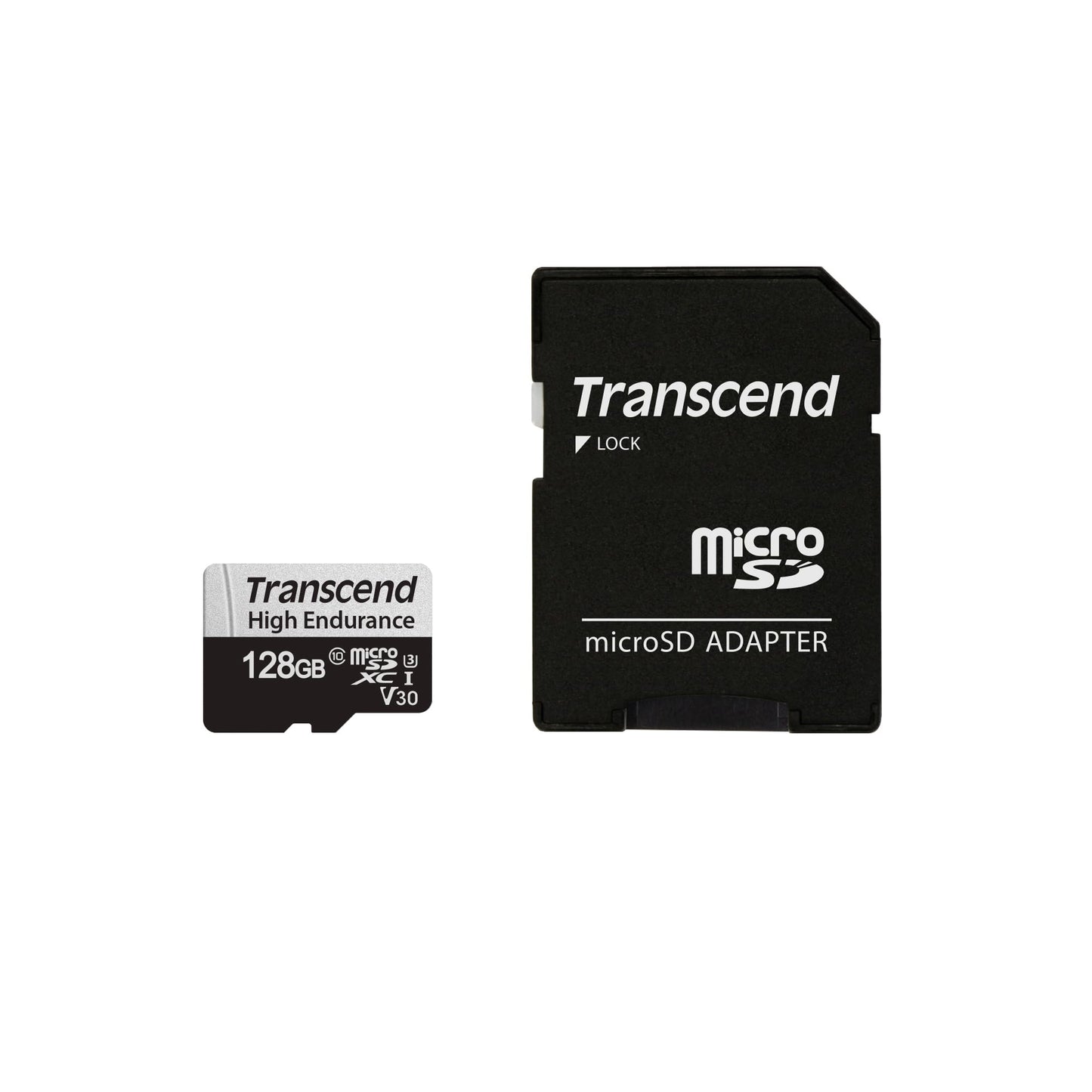 Transcend USD350V Micro SD Card 128GB, U3 V30 Memory Card for Nintendo-Switch/Dash cam/Security Cam/Surveillance/GoPro/Insta360/DJI/Drone/Action Cam