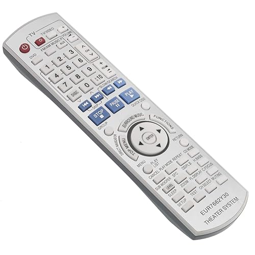 EUR7662Y30 Replacement Remote Control fit for Panasonic DVD Receiver Home Theater Stereo System SA-HT740 SA-HT743 SA-HT940 SA-HT744 SA-HT740P SC-HT740