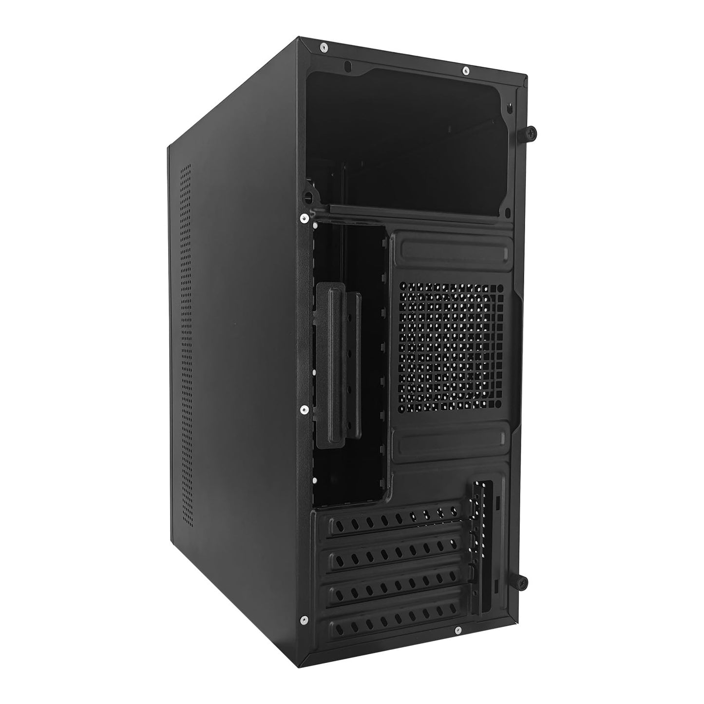 V600 High Airflow Micro ATX PC Case - Supports MATX, Mini - ITX - with USB3.0, 3.5" HDD Compatibility - Ideal for Gaming (Black)