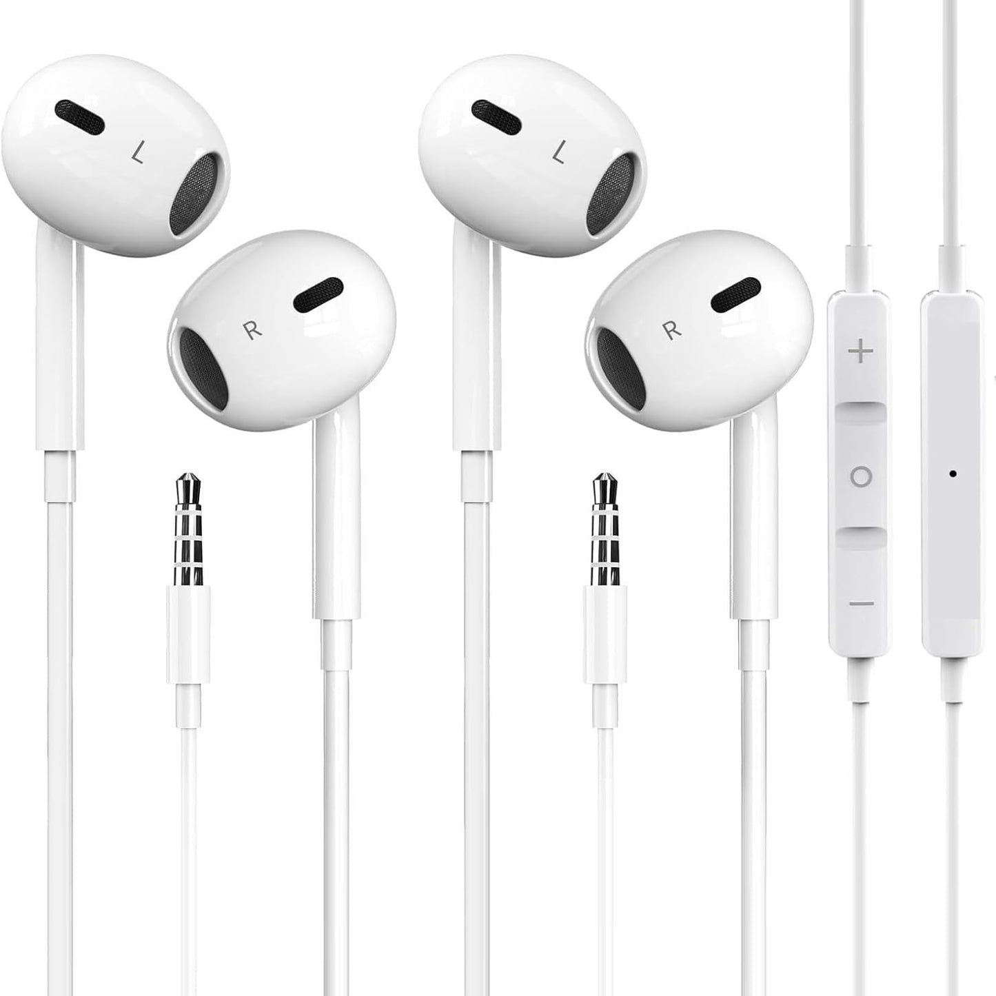 GAXIWILO 2 Packs for iPhone Earbuds Wired Headphones Earphones with 3.5mm Wired [MFi Certified] with Mic, Volume Control Support…