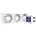 Thermalright Frozen Vision 360 ARGB White Liquid CPU Cooler with 12cm PWM Fan,2.88-inch Square Image 480x480 Resolution LCD Display,Computer CPU Water
